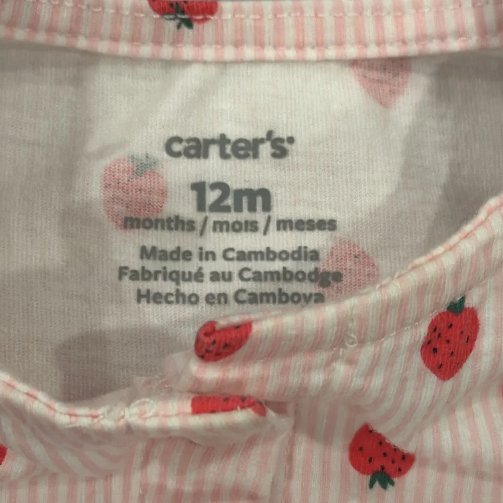 Carter’s Baby Girls Strawberry Print Romper